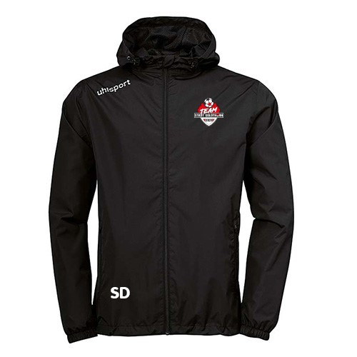 UHLSPORT TSS ESSENTIAL REGENJACKE schwarz